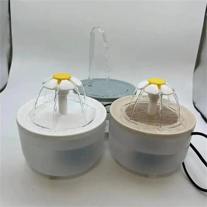 Cat Water Fountain – Dual design with flowing streams for pet hydration and health