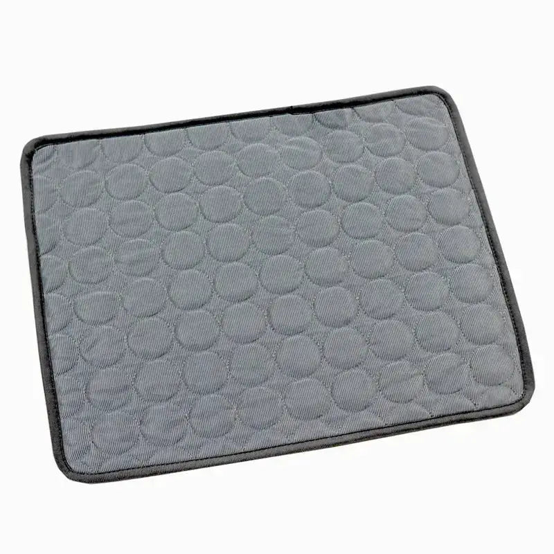 Dog Cooling Mat (1+1) in grey, designed for pet comfort and cooling during hot weather.