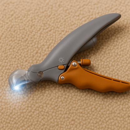 Dog Nail Clippers With LED Light designed for safe and easy dog nail trimming with illuminated cutting area.