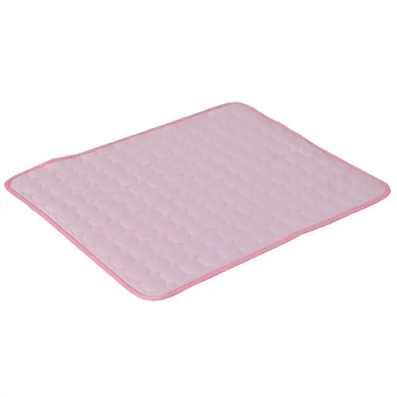 Dog Cooling Mat (1+1) in pink, featuring advanced Ice-Silk Technology for pet comfort.