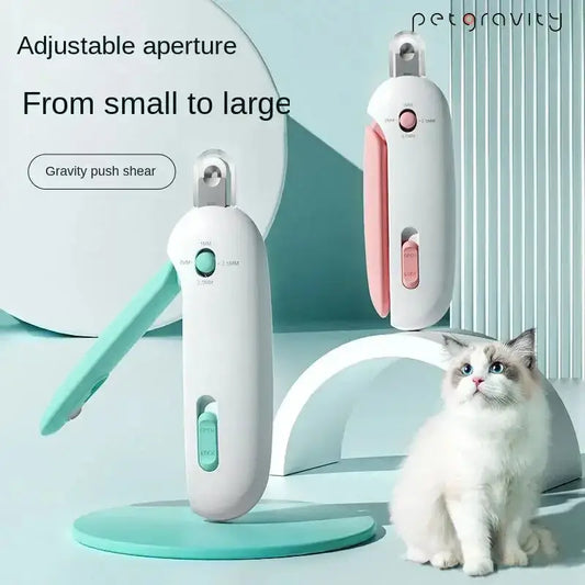 Professional Pet Nail Clippers with adjustable aperture for safe and easy grooming at home.