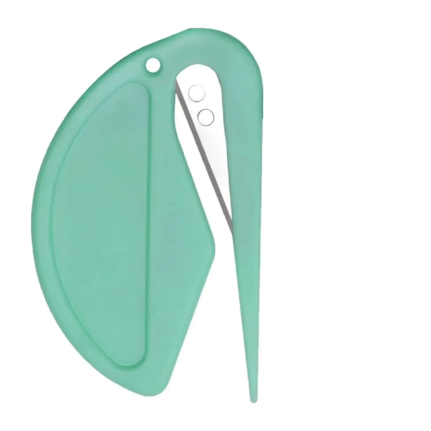 Pet Hair Knot Cutter & Detangler Tool, green grooming tool for effortless pet fur detangling.