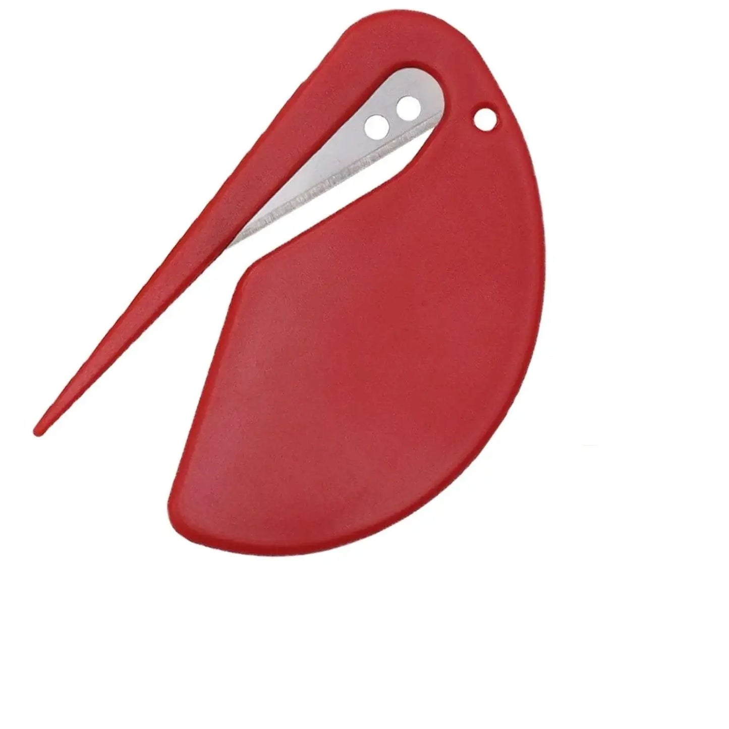 Red Pet Hair Knot Cutter & Detangler Tool for effortless grooming and removing mats from pet fur.